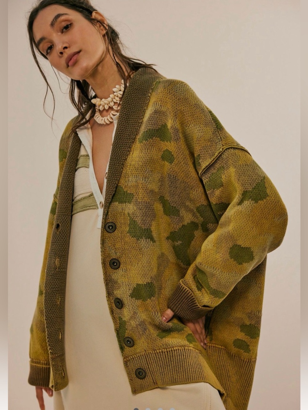 FREE PEOPLE 🌼Chamomile Pattern Cardigan